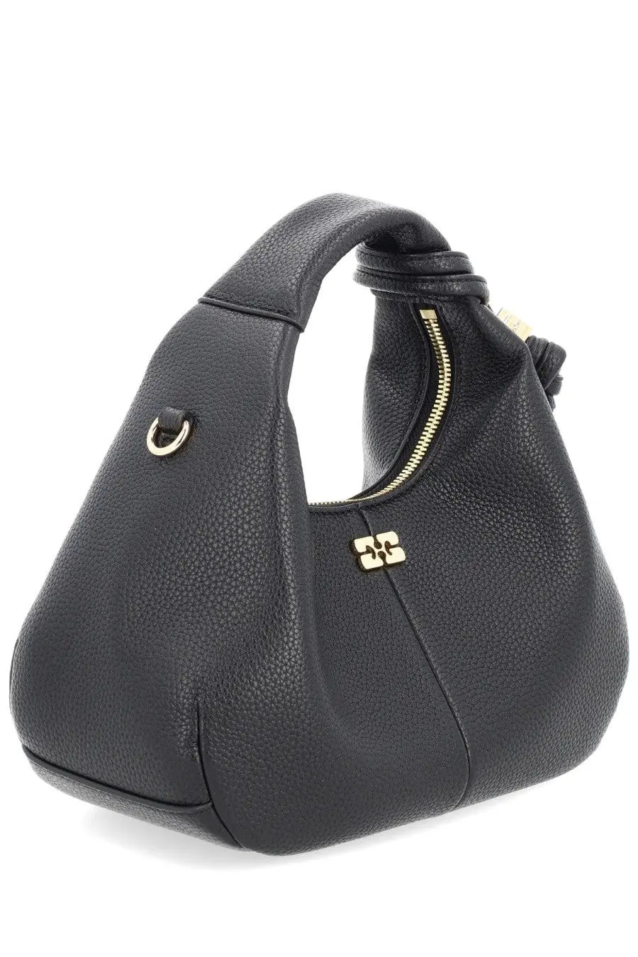 Ganni Women's Hobo Small Bag Black, view 3