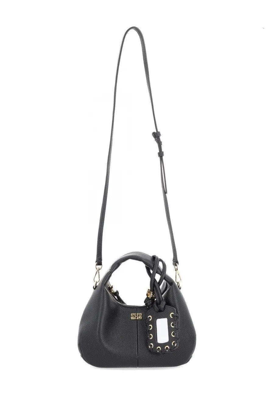 Ganni Women's Hobo Small Bag Black, view 2