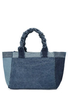 Ganni Women's Denim Tote Medium Bag Blue, view 2
