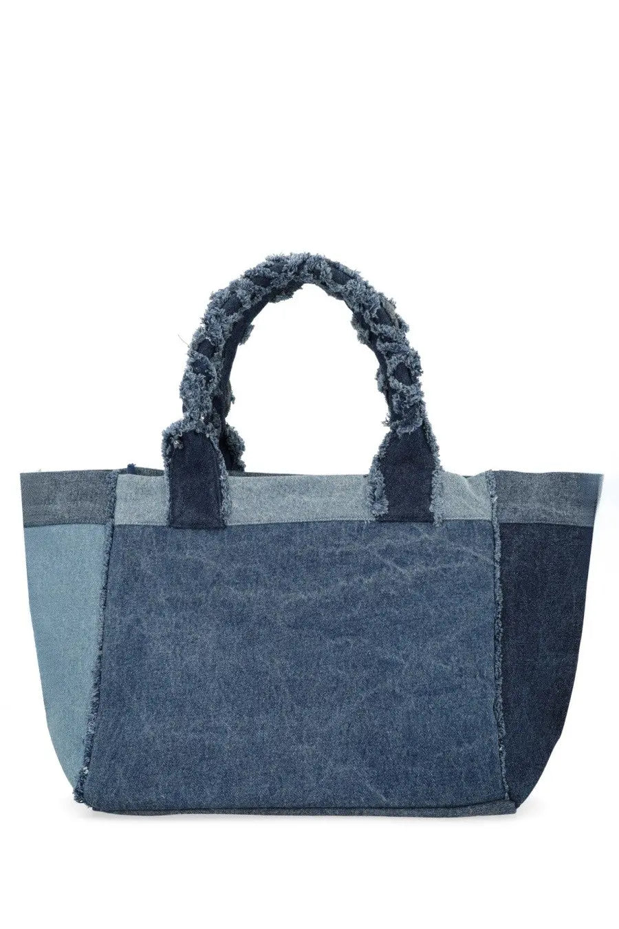 Ganni Women's Denim Tote Medium Bag Blue, view 2