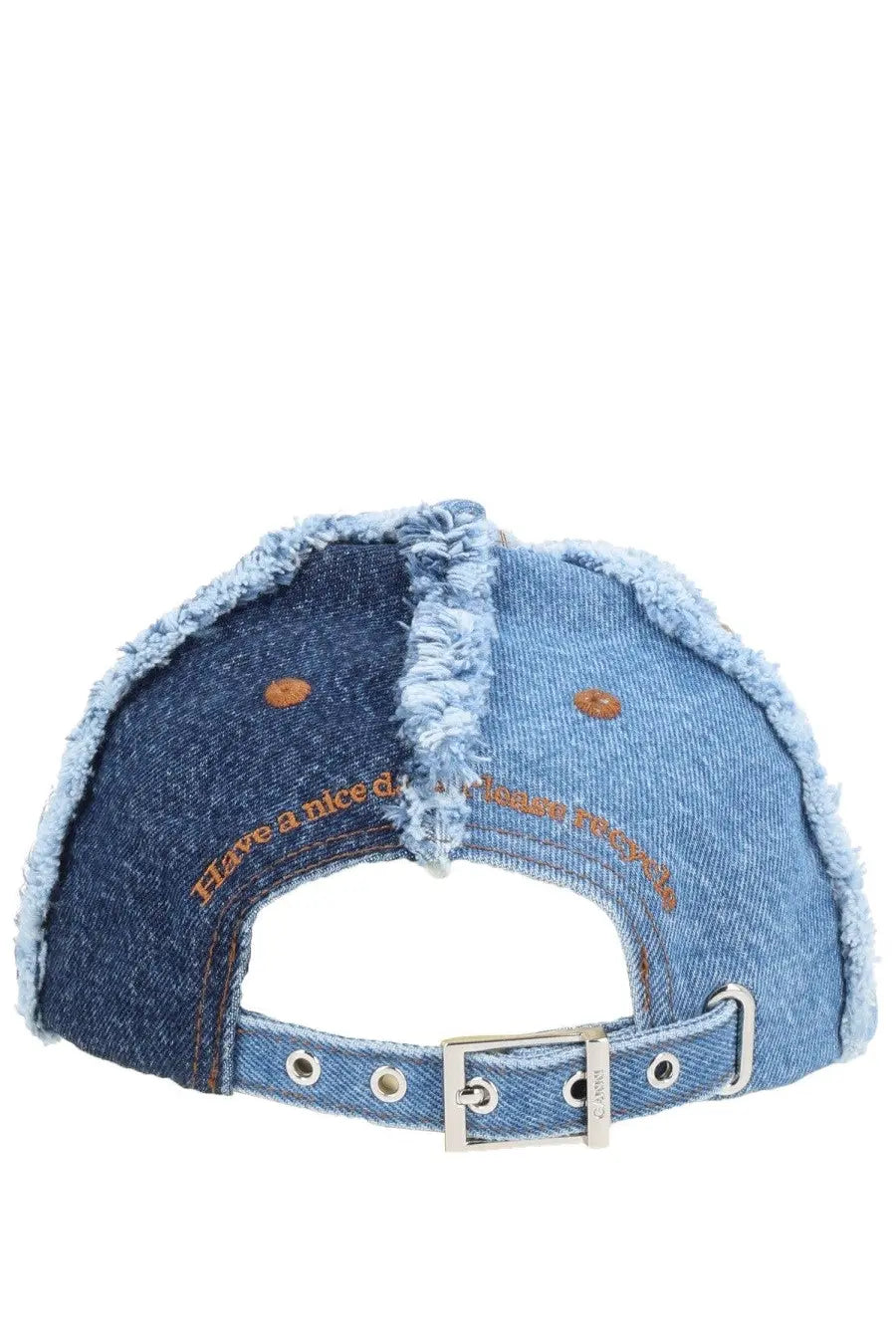 Ganni Women's Denim Patchwork Hat Multicolor, view 3