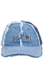 Ganni Women's Denim Patchwork Hat Multicolor