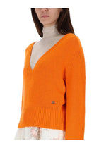 Ganni Women's Cashmere Sweater Orange, view 4