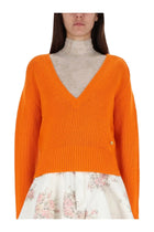 Ganni Women's Cashmere Sweater Orange