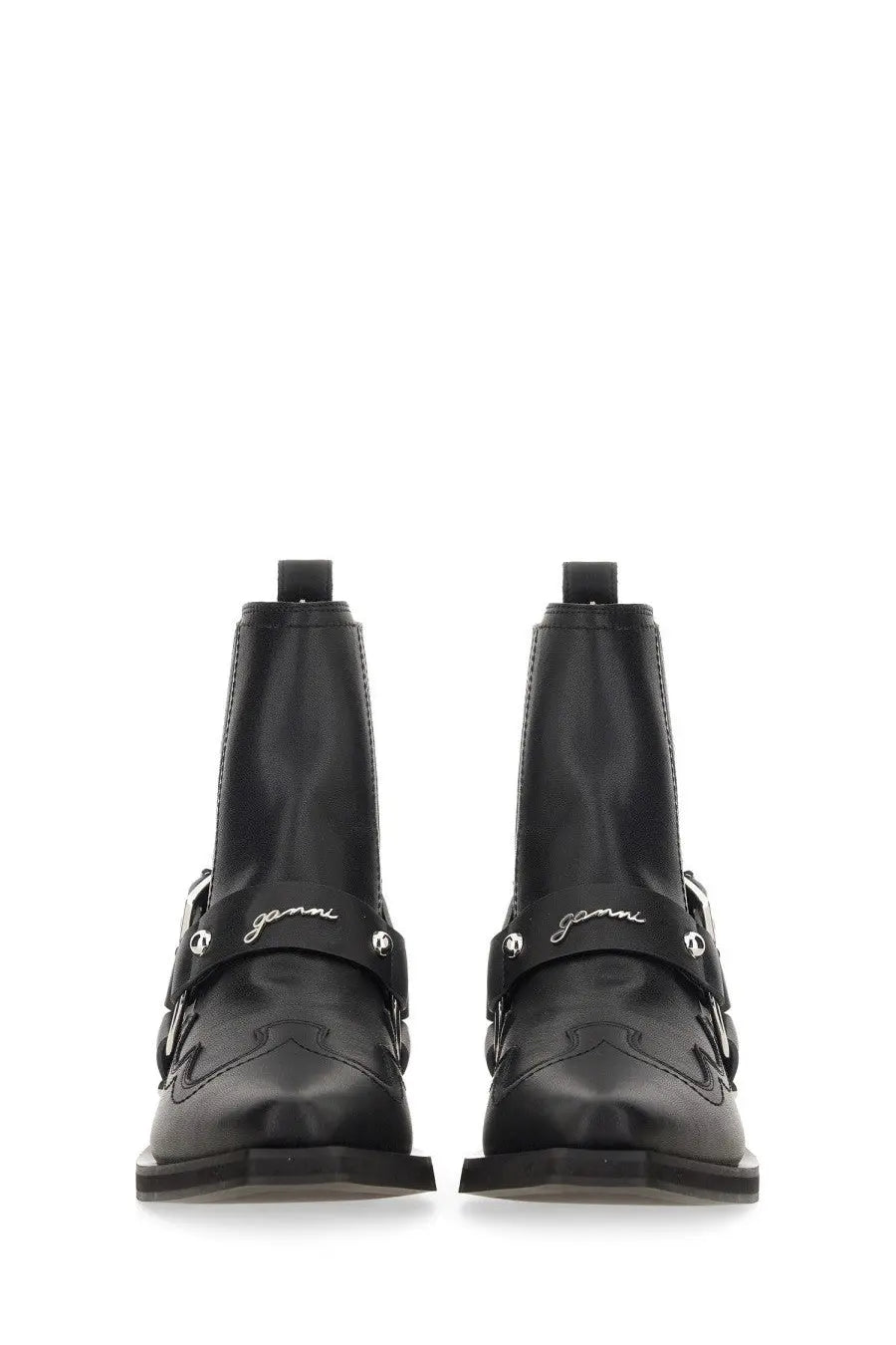 Ganni Women's Chelsea Western Fitted Boot Black, view 3