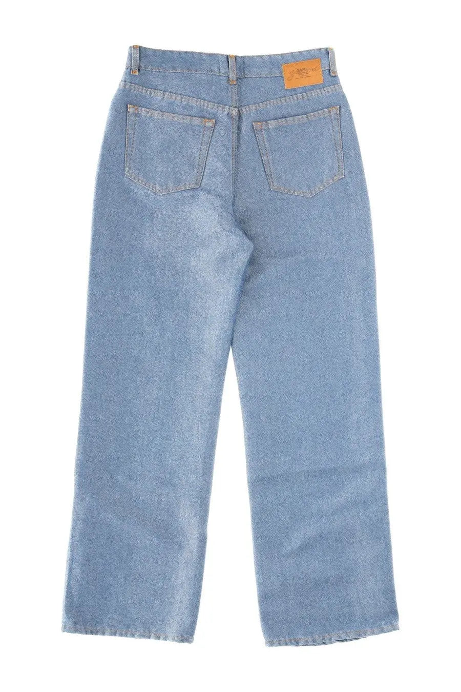 Ganni Women's Cotton Denim Jeans Blue, view 2