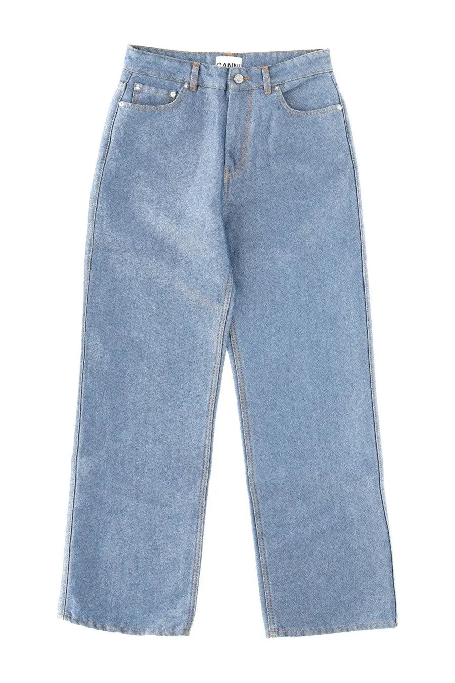 Ganni Women's Cotton Denim Jeans Blue