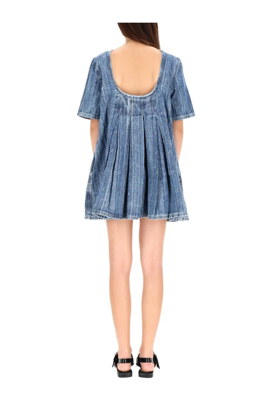Ganni Women's Denim Dress Blue, view 3
