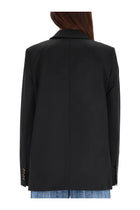 Ganni Women's Double Breasted Wool Jacket Black, view 3