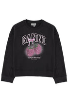 Ganni Women's Raspberry Sweatshirt Grey