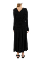 Ganni Women's Gathered Midi Dress Black, view 3