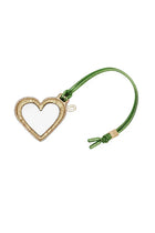 Ganni Women's Heart Mirror Keychain Blue, view 2