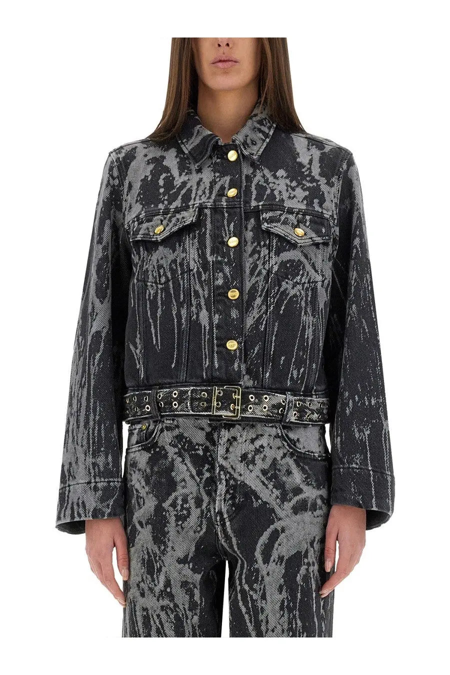 Ganni Women's Heavy Denim Jacket Black