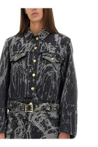 Ganni Women's Heavy Denim Jacket Black, view 4