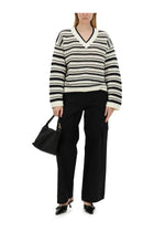 Ganni Women's Herringbone Pants Black, view 2