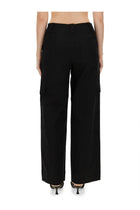 Ganni Women's Herringbone Pants Black, view 3