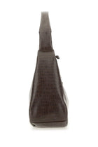 Ganni Women's Hobo Bag Croco Xxl Brown, view 4