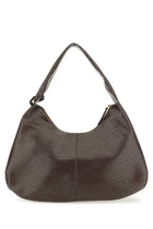 Ganni Women's Hobo Bag Croco Xxl Brown, view 2