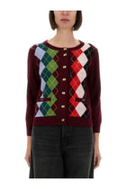 Ganni Women's Jacquard Cashmere Cardigan Multicolor