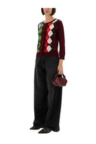 Ganni Women's Jacquard Cashmere Cardigan Multicolor, view 2