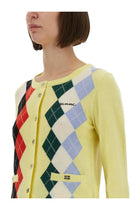 Ganni Women's Jacquard Cashmere Cardigan Multicolor, view 4