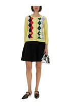 Ganni Women's Jacquard Cashmere Cardigan Multicolor, view 2