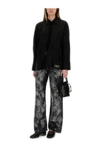 Ganni Women's Jacquard Satin Shirt Black, view 2