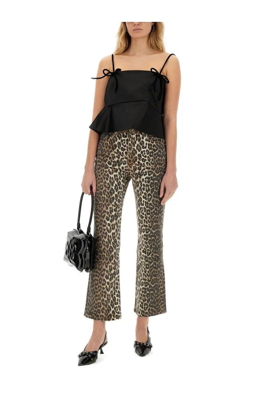 Ganni Women's Jeans Animalier Pattern, view 2