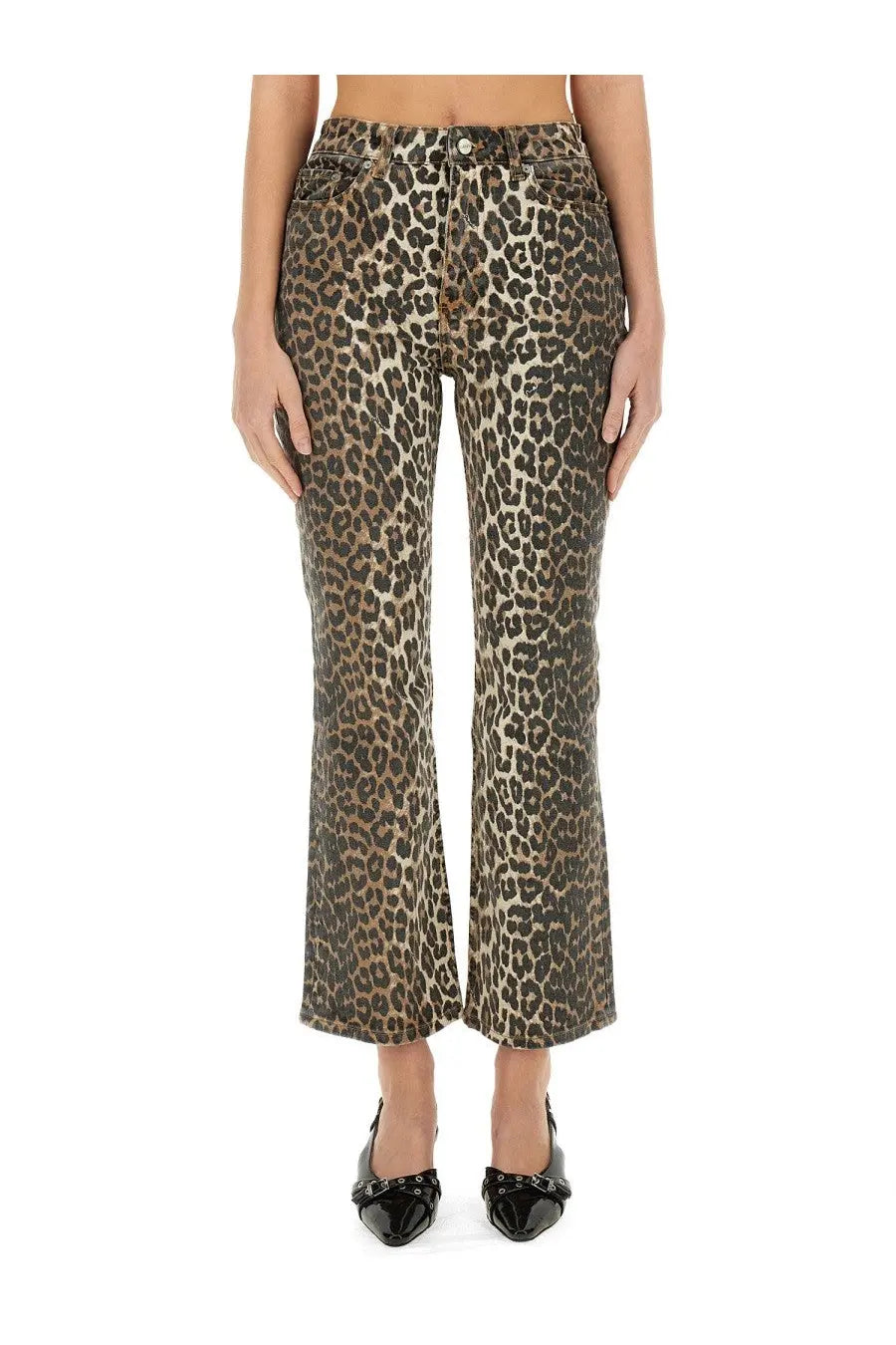 Ganni Women's Jeans Animalier Pattern