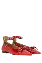 Ganni Women's Jewel Ballet Flats Red, view 3