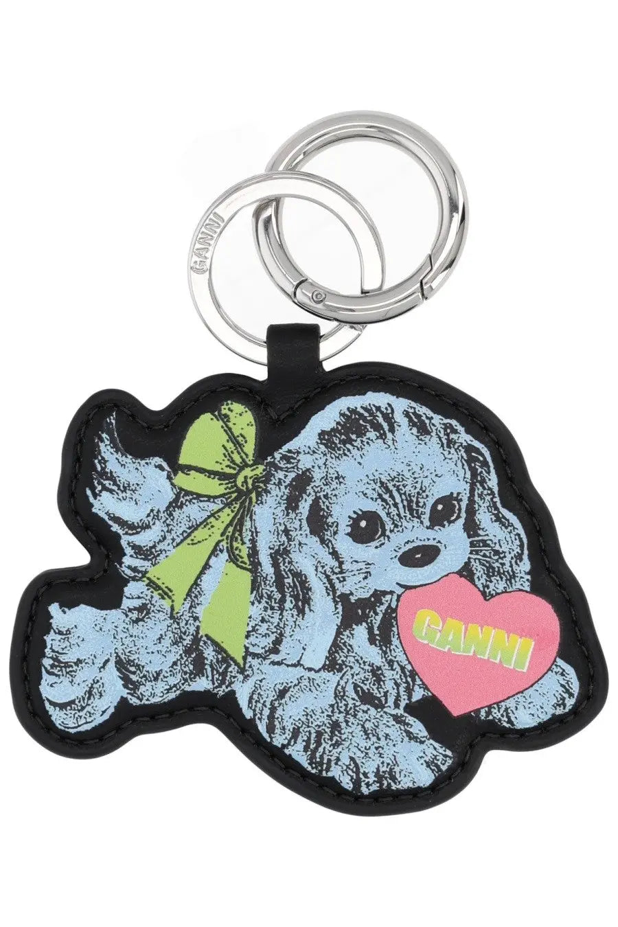 Ganni Women's Keychain Dog Blue