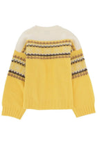 Ganni Women's Knit Inlay Yellow, view 2