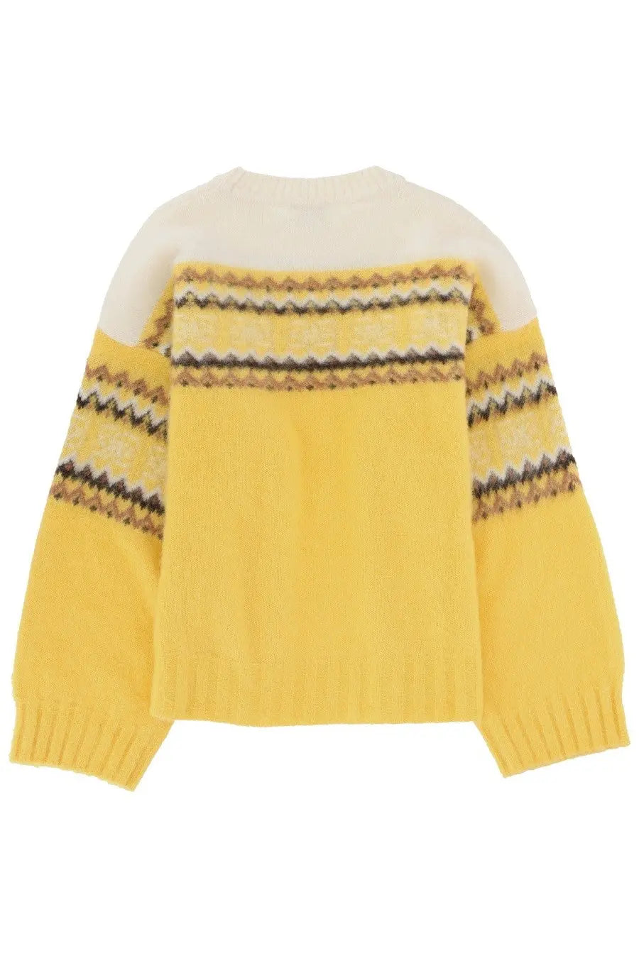 Ganni Women's Knit Inlay Yellow, view 2