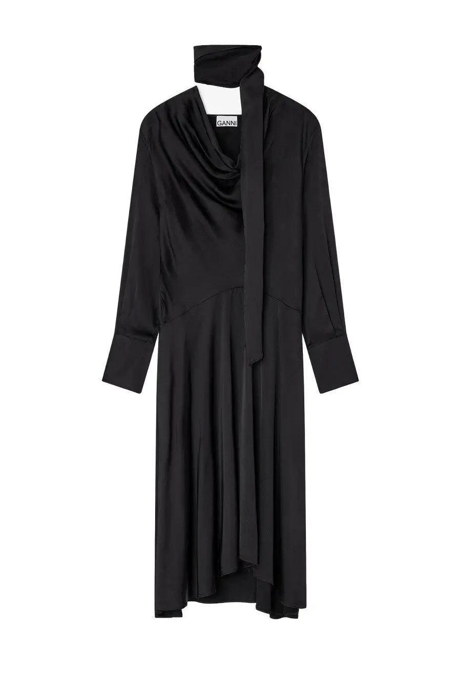 Ganni Women's Midi Dress Black