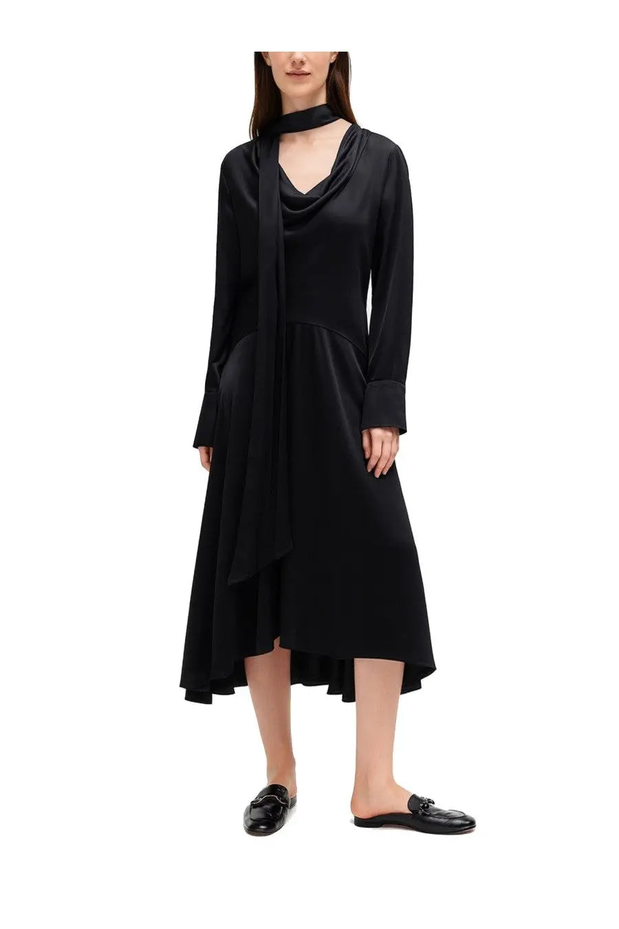 Ganni Women's Midi Dress Black, view 2