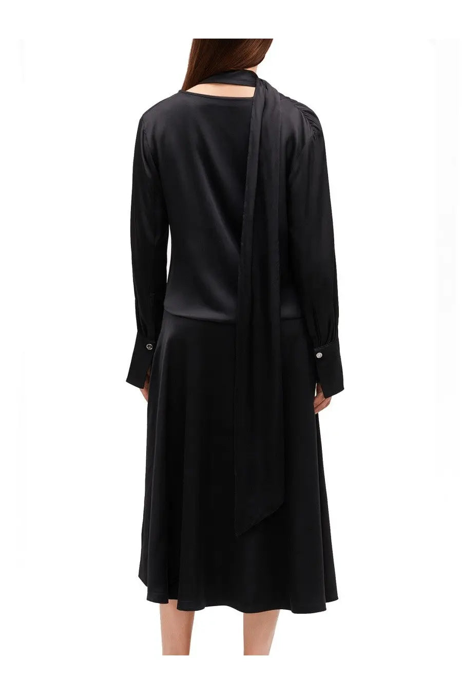 Ganni Women's Midi Dress Black, view 3
