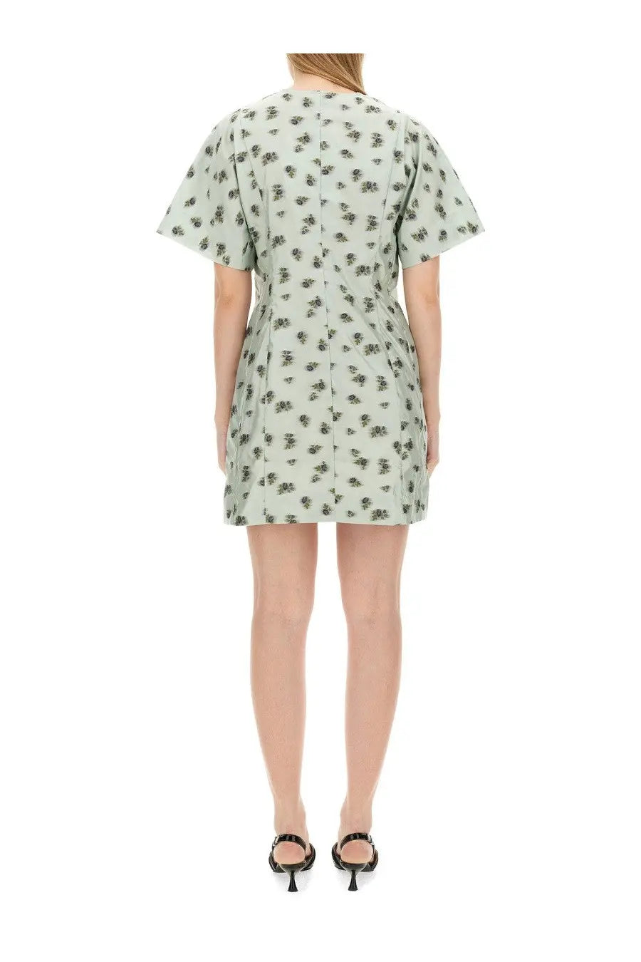 Ganni Women's Mini Dress Green, view 3
