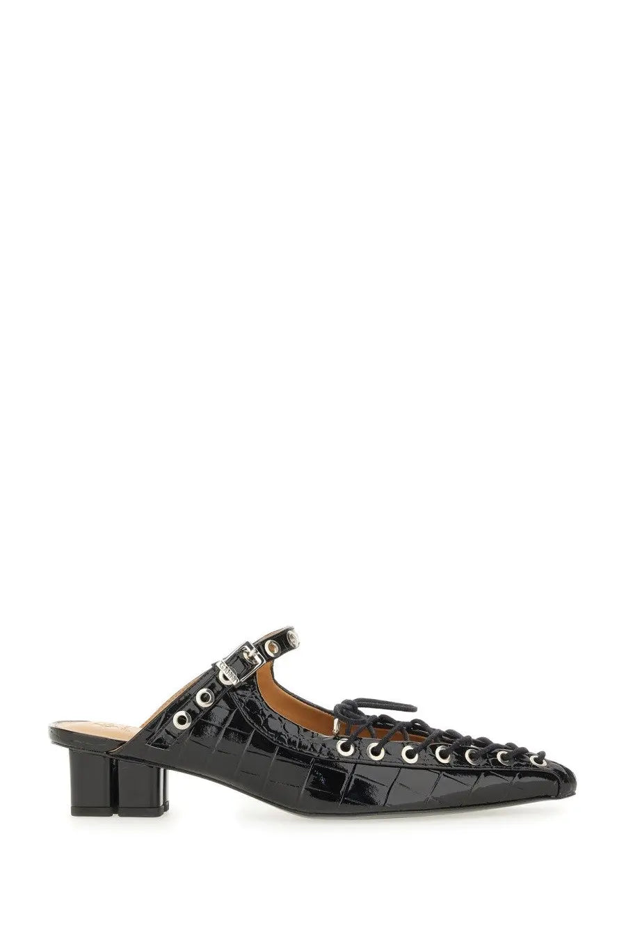 Ganni Women's Mule Lace Black