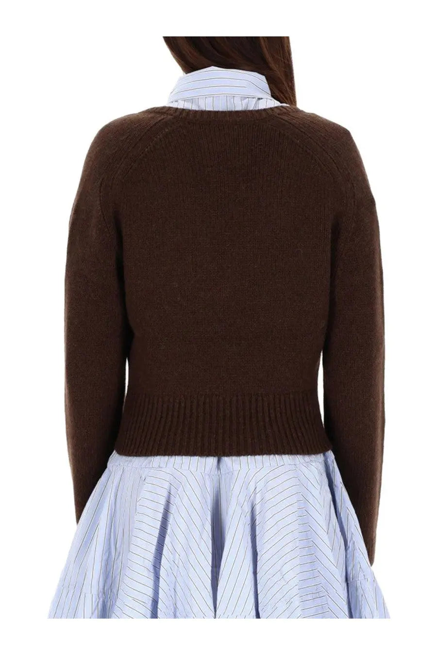 Ganni Women's Neck Sweater Brown, view 4