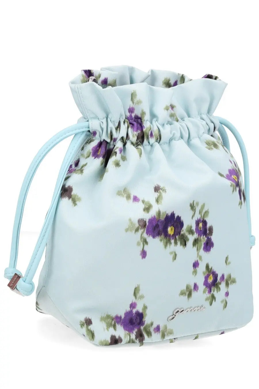 Ganni Women's Printed Nylon Pouch White, view 3