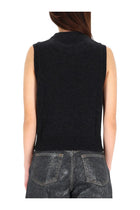 Ganni Women's Rose Vest Grey, view 3