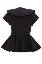 Ganni Women's Ruffle Shirt Black, view 2