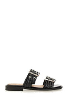 Ganni Women's Buckle Sandals Black