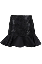 Ganni Women's Satin Miniskirt Black