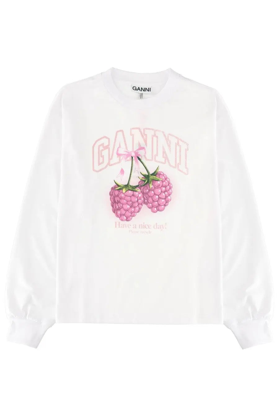 Ganni Women's Shirt Raspberry White