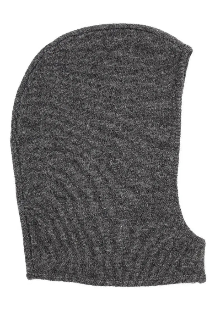 Ganni women’s wool balaclava grey in dark gray knitted seamless textured fabric for cold weather use