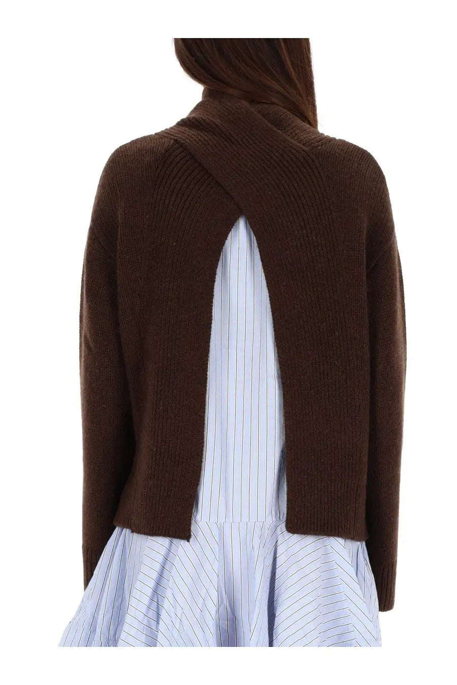 Ganni Women's Wool Blend Sweater Brown, view 3