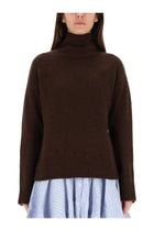 Ganni Women's Wool Blend Sweater Brown