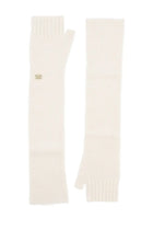 Ganni Women's Wool Gloves White, view 2