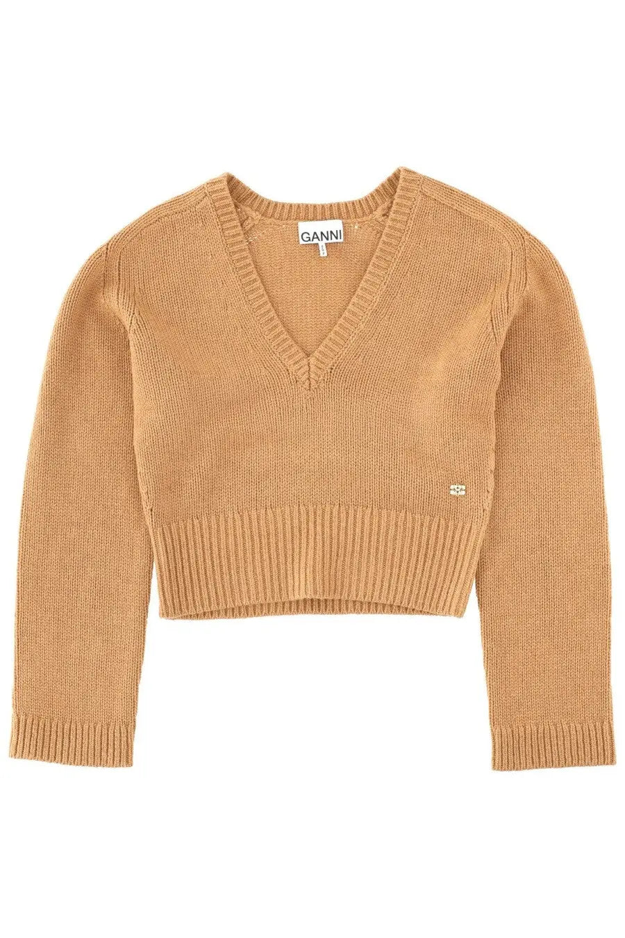 Ganni Women's Wool Jersey Beige